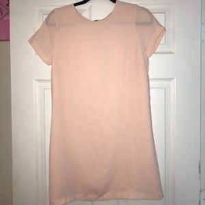 SHIFT AND SHOUT BLUSH PINK SHIFT DRESS